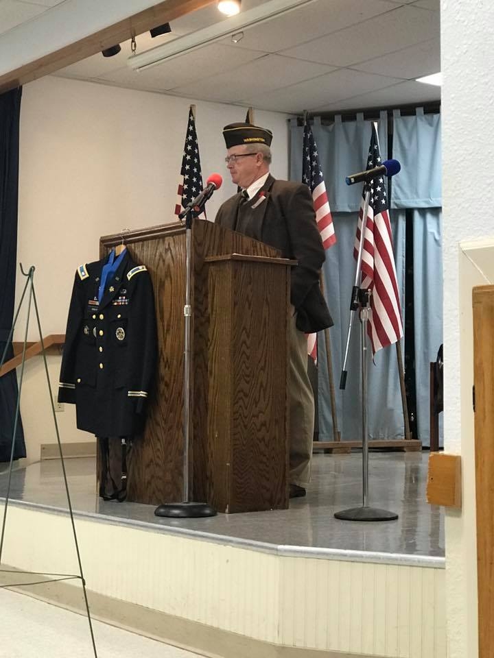 Speaking at Veterans Day Ceremony